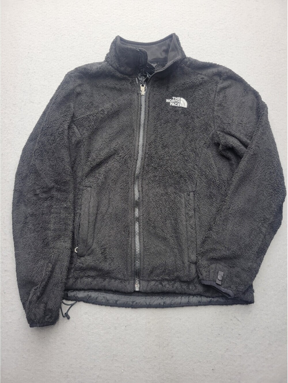 The North Face Womens Jacket Small Black Soft Shell Short Zipped Pockets Casual